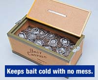 Keeps bait cold and dry