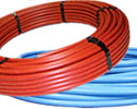 PEX tubing is specifically suited to hydronic systems including in-floor radiant heat.